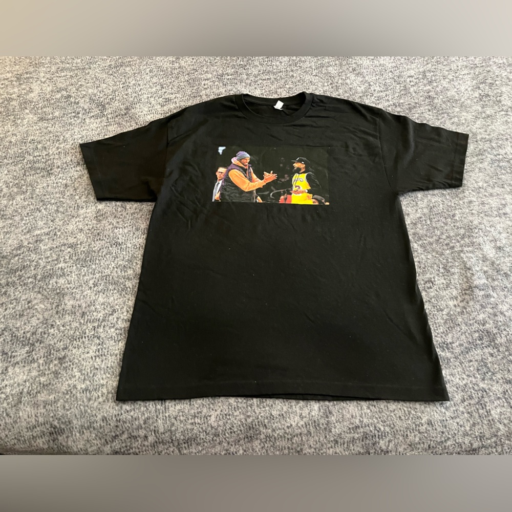 Kobe Bryant and Nipsey Hussle Black T Shirt Size XL